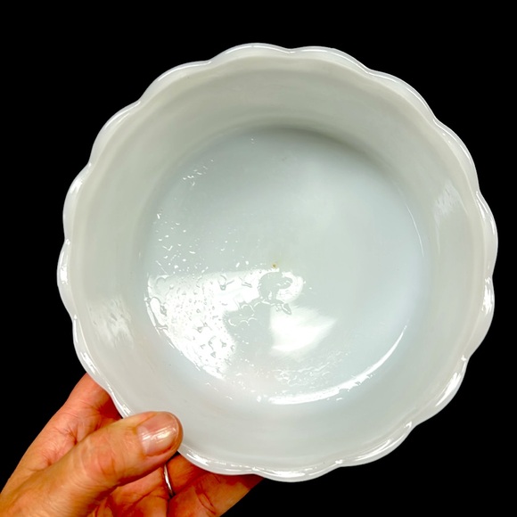 Vintage EO Brody milk glass pedestal Trifle/ dessert compote USA - Picture 3 of 7